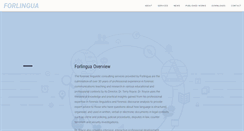 Desktop Screenshot of forlingua.com